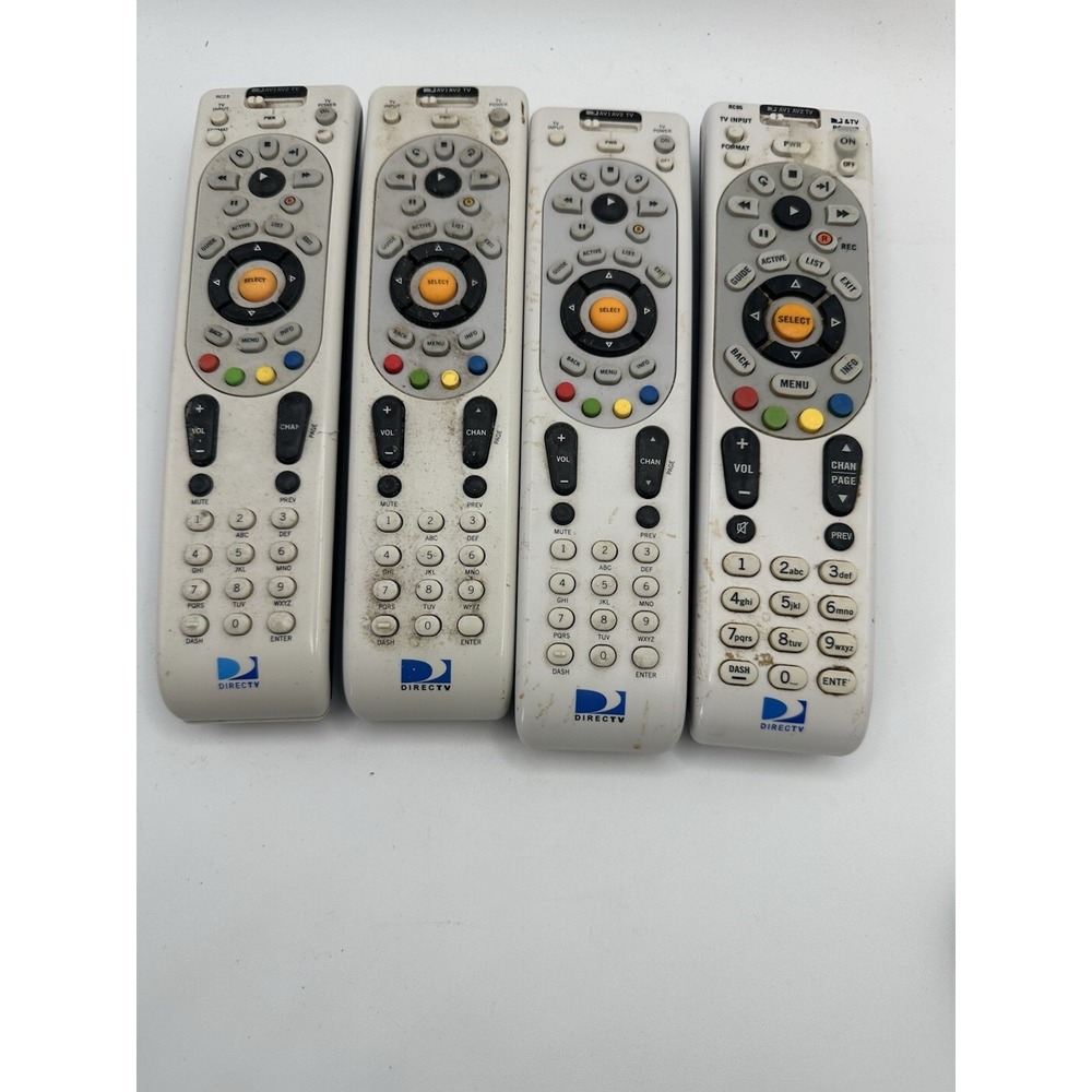 FOUR PACK‎ DIRECTV RC IR/RF SATELLITE REMOTE CONTROLS